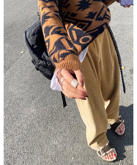velvet wide pants / 2color　hm1013