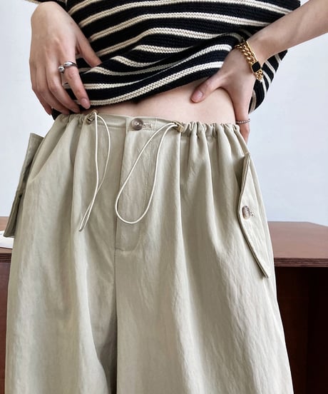 casual wide pants / 2color　hm2061
