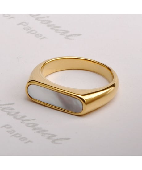 modern square ring / 4color　hm2777
