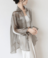 sheer pocket shirt　hm2877