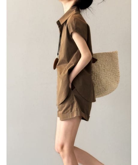 shirt & short pants set / 2color　hm2260