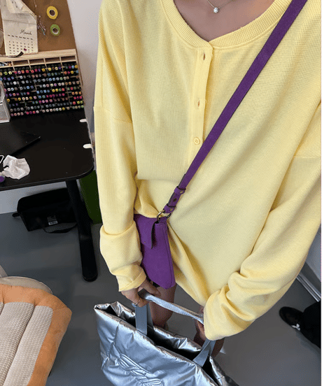 waffle soft pullover / 2color　hm2209
