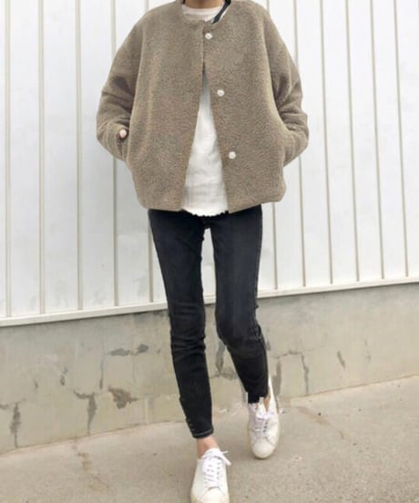 cozy round bore jacket / 3color　hm2566