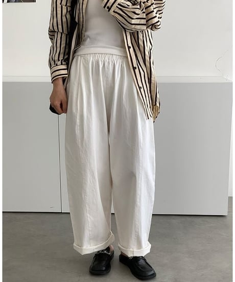 relax fit cotton pants　hm2372