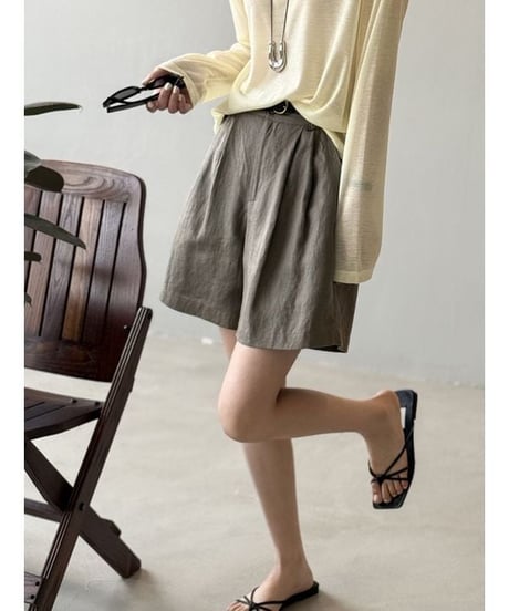 linen touch shorts / 3color　hm2366