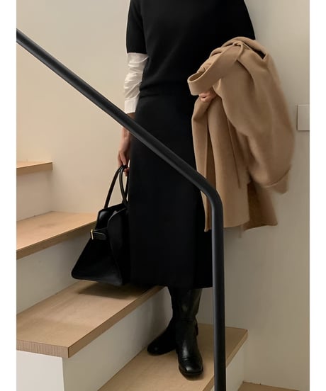 slit middle skirt　hm1973