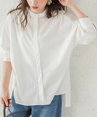 slit hem shirt / 4color　hm2964