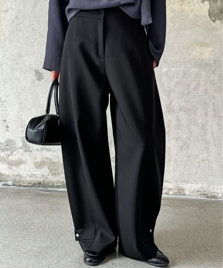 structured wide pants / 2color　hm2078