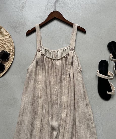 nuance wide overalls / 2color　hm1600