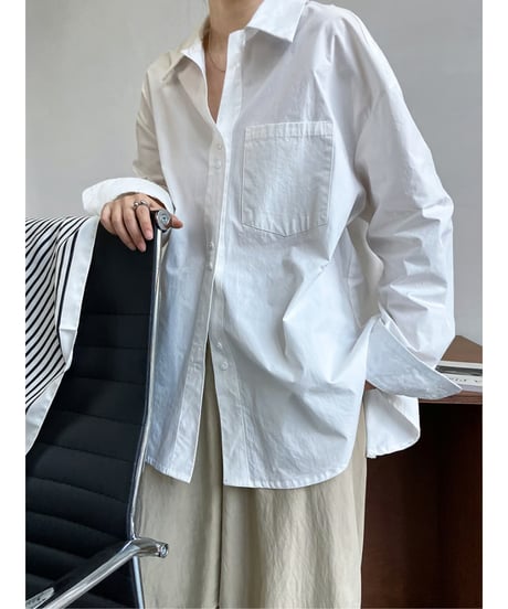 double button shirt / 2color　hm2053