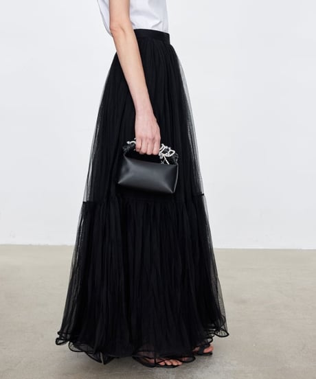 sheer tulle skirt / 4color　hm2115