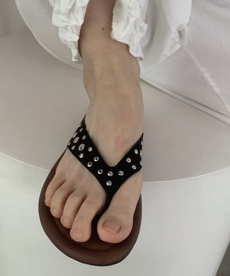 studs strap sandal / 4color　hm2259