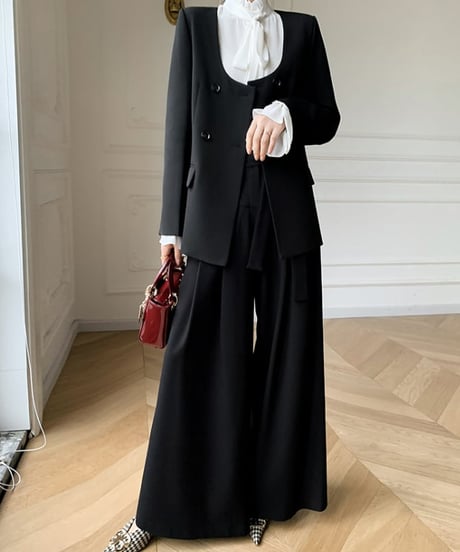 belted wide pants / 2color　hm2141