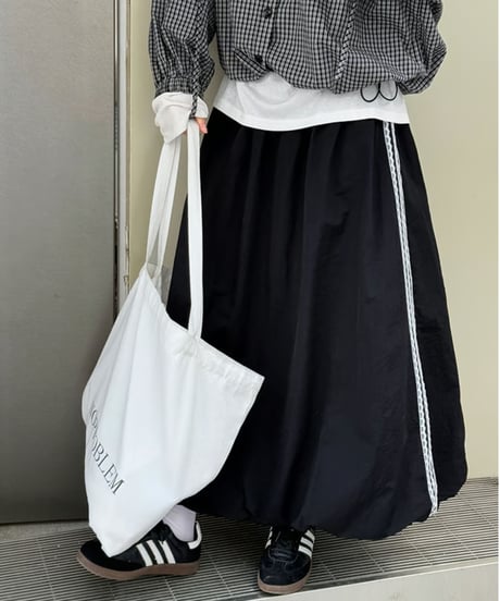 gathered balloon skirt　hm2079