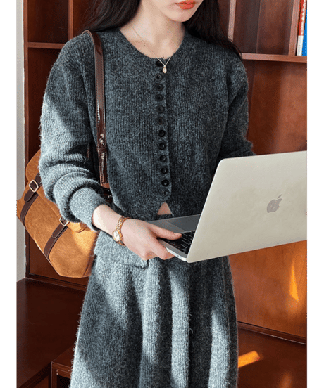 ribbed knit set-up / 3color　hm2755