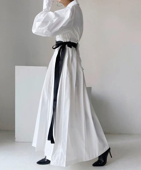 sleeve shirt dress / 2color　hm2534