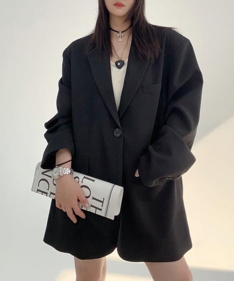 oversize tailored jacket / 2color　hm1951