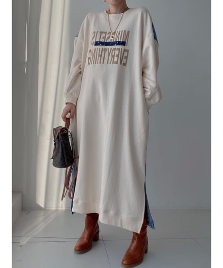denim switch dress / 3color　hm2809