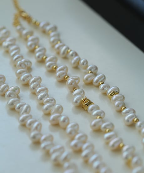 gold accent necklace　hm2123