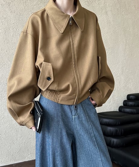 retro casual blouson / 2color　hm1652