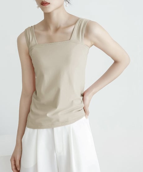 square neck tank / 11color　hm2951