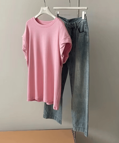 relax drapy tee / 3color　hm2213