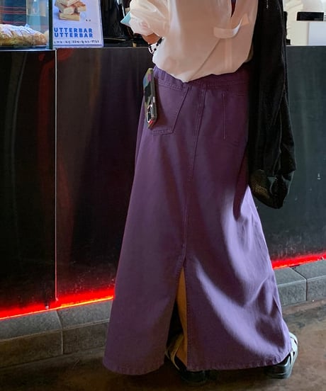 a-line denim skirtka / 2color　hm1981
