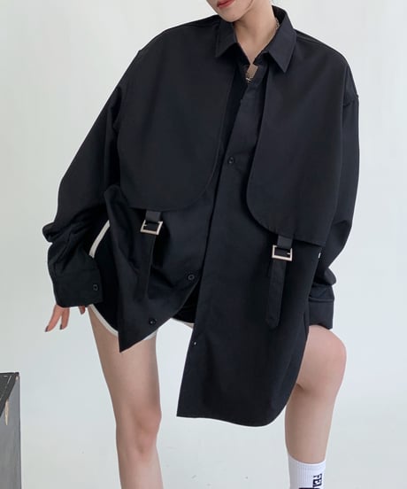 adjustable-belt shirt / 3color　hm1942