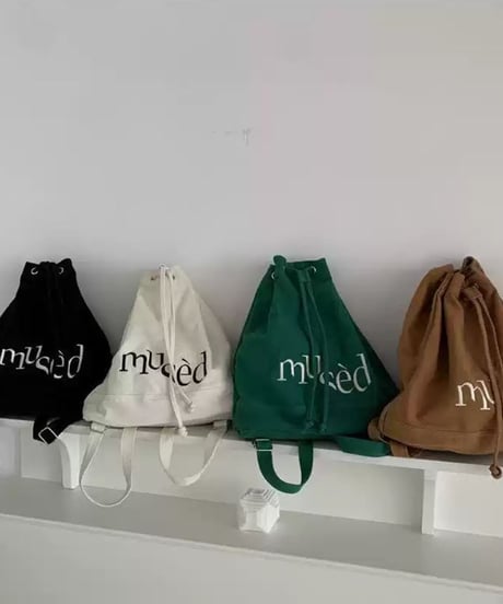 casual logo knapsack  / 4color　hm1998