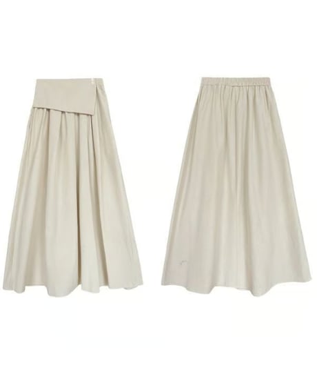 draped front skirt / 3color　hm2231