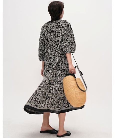 relax pattern dress　hm2322
