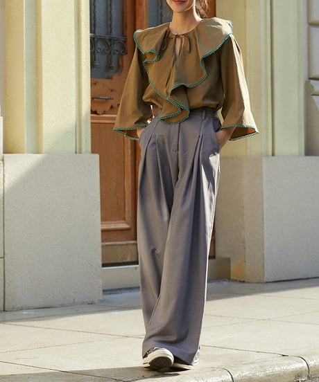 double tucked pants / 3color　hm1670