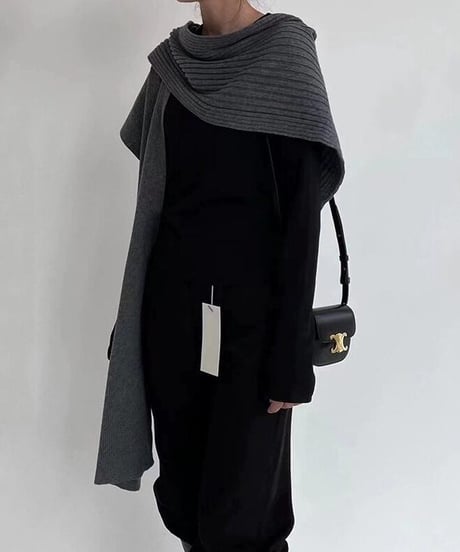 2way stole gilet / 3color　hm2525