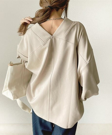 volume sleeve top / 2color　hm2607