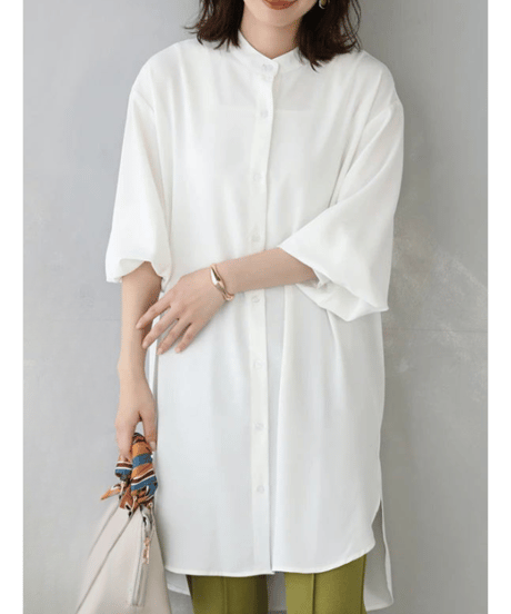 band collar shirt / 5color　hm2884