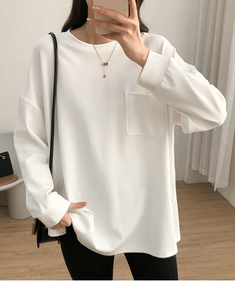 pocket long t-shirt / 3color　hm1425