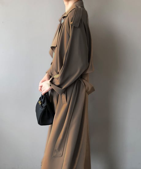 drape trench coat / 2color　hm2040