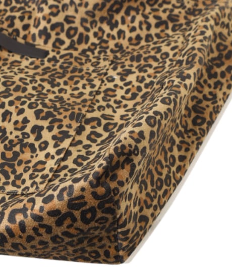 leopard wide tote bag　hm1994