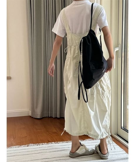gathered overalls / 2color　hm2375