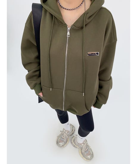 basic zip hoodie / 4color 　hm1946