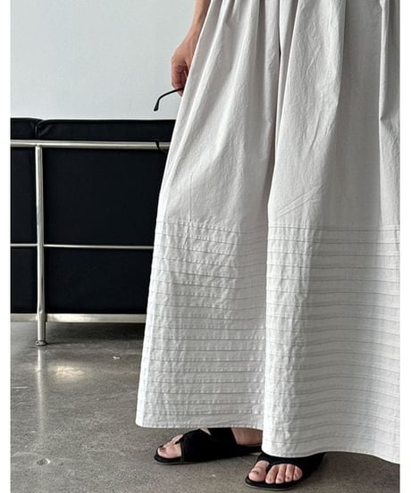 border hem skirt / 3color　hm2298