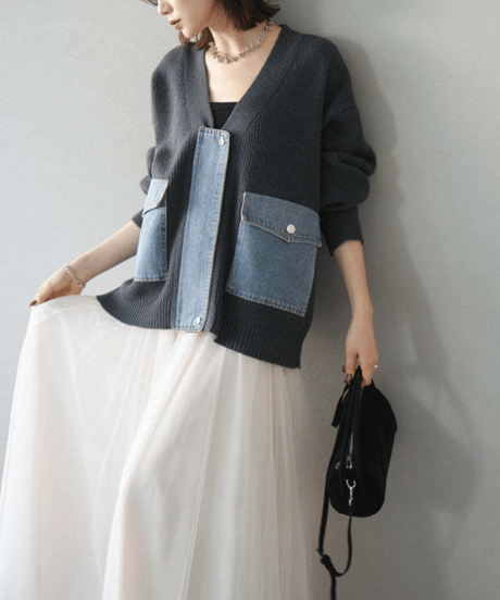 knit top & skirt set-up / 3color　hm2749