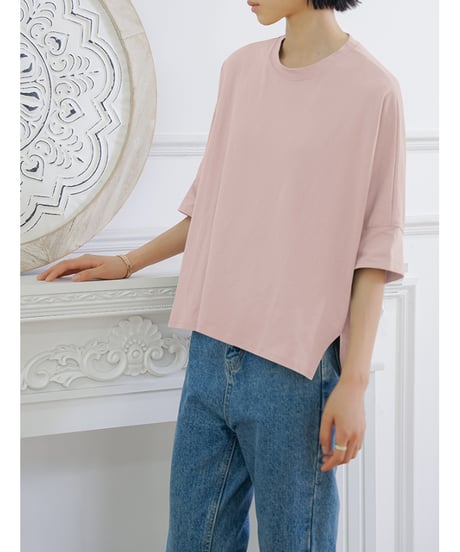 side slit tee / 8color　hm2963
