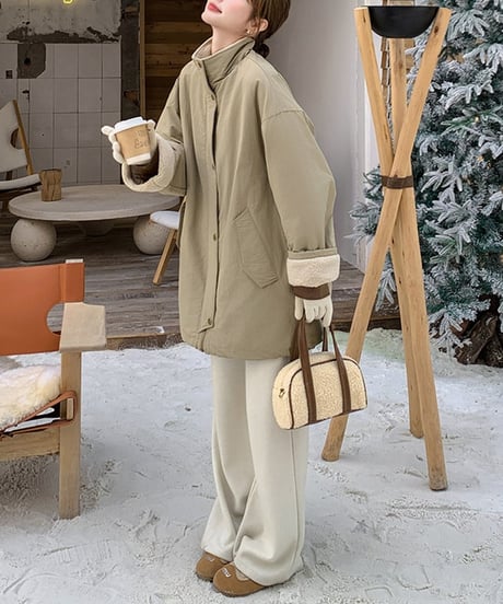 stand collar coat / 2color　hm2710