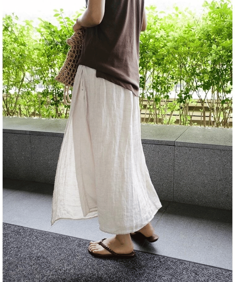 美品 HERMESエルメス ラップ ワイドパンツ キュロット 大きめサイズ styling/｜ラップワイドパンツ | Rakuten Fashion(楽天