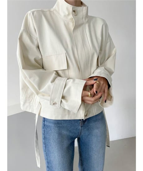 stand collar jacket / 3color　hm2841