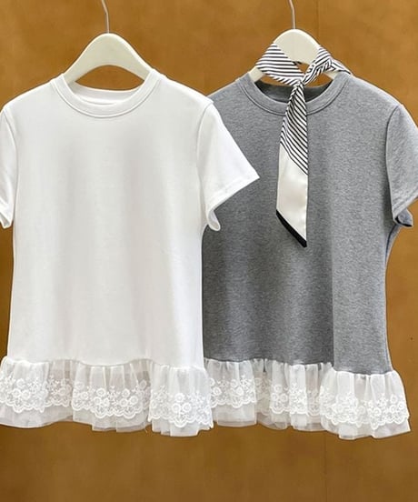 frill peplum cutsew / 3color　hm2337