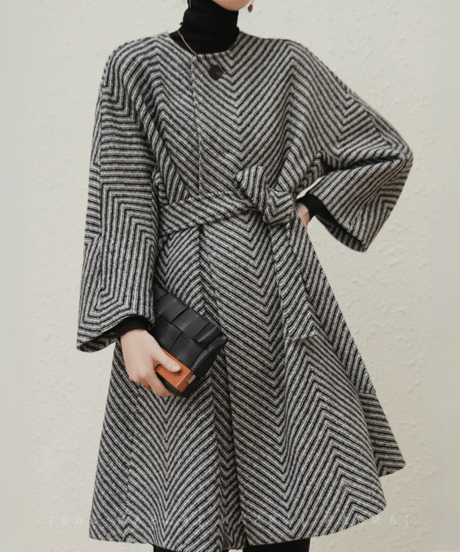big herringbone coat　hm1805
