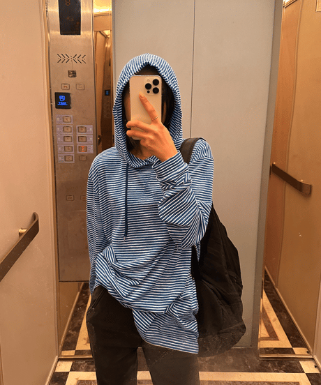 border light hoodie / 2color　hm1287