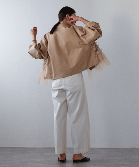 tulle mix blouson / 3color　hm2820